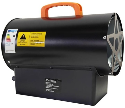 Nagrzewnica gazowa 25kW + Termostat + Reduktor