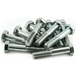 Śruby M8x35 z łbem sześciokątnym DIN 931, stal kl. 8.8, ocynk galw. biały