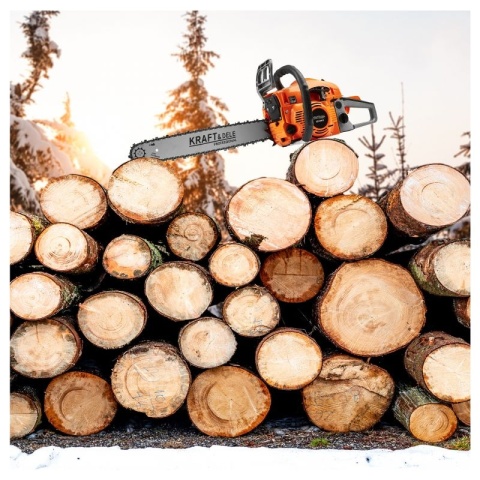 Piła spalinowa łańcuchowa 16" 18" + akcesoria