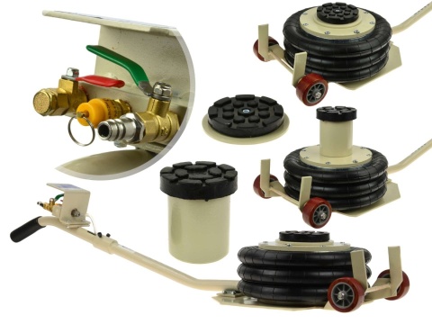 Podnośnik pneumatyczny 3,5 ton bałwanek