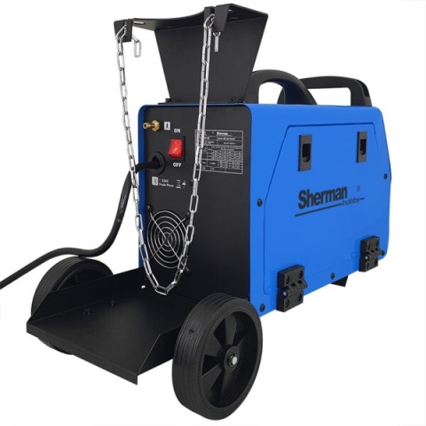 Spawarka inwertorowa MIG 200 SMART z kółkami i półką na butlę