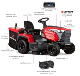 Traktor ogrodowy HTS LX 84 M L352