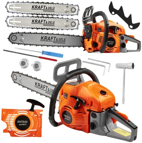 Piła spalinowa 5,9KM prowadnica + łańcuch 16"40cm 18"45cm + starter